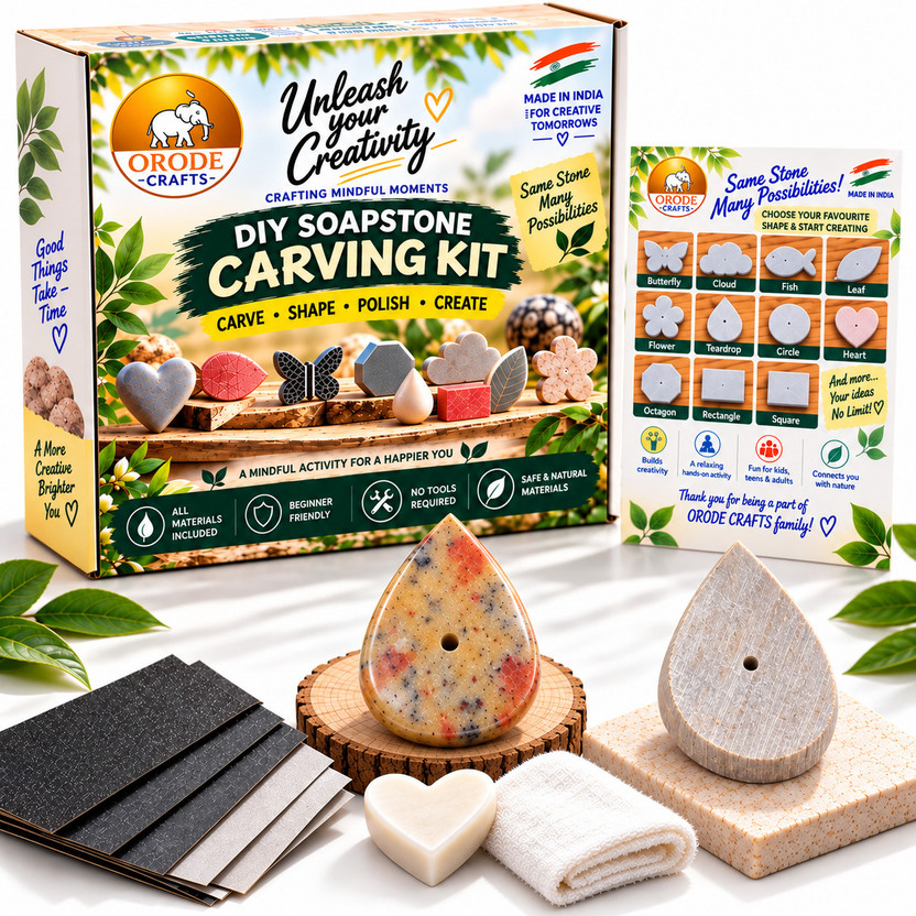ORODE ORODE CRAFTS DIY TEARDROP Creative Art Stone Kit for Kids & Adults - Flipkart Deal