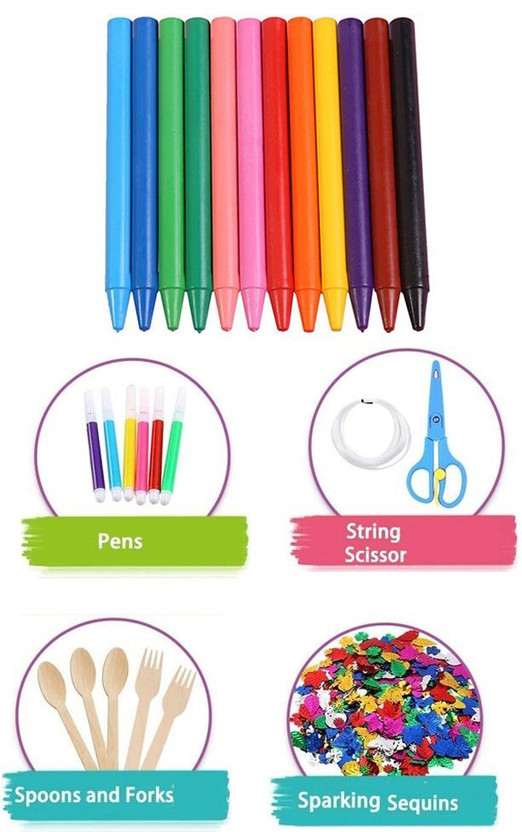 Crafts Haveli Art Supplies for Kids Craft Art Kit for Boys Girls School Project #042