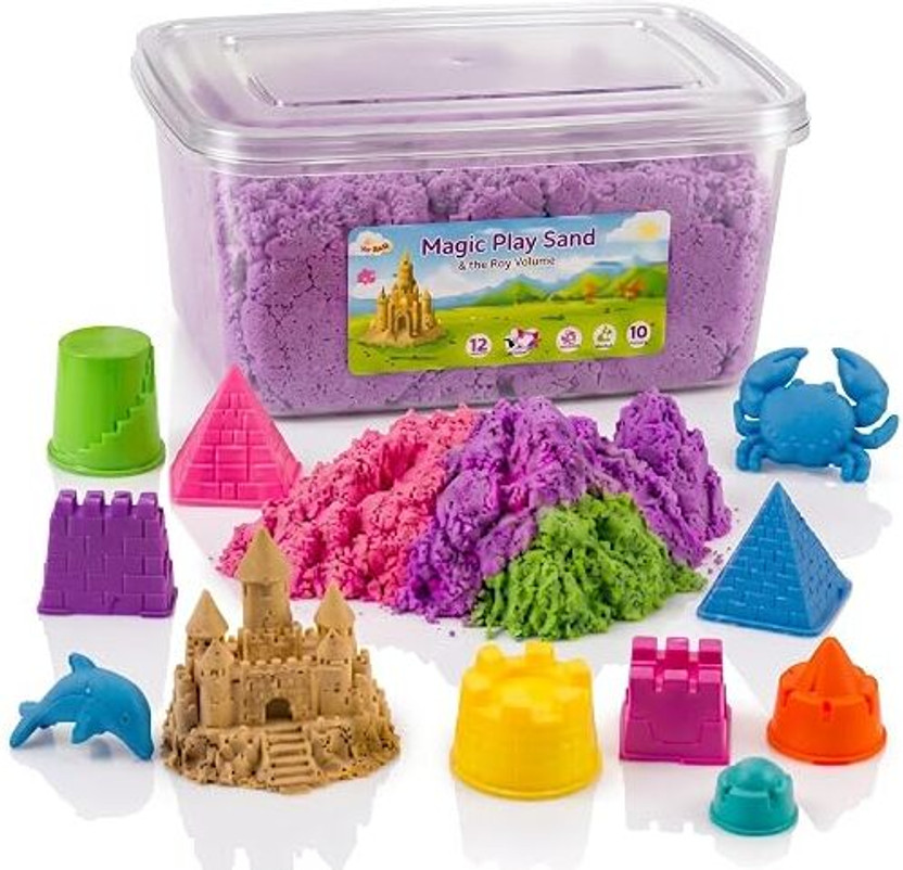 Cartcraze Natural Kinetic Sand Kit for Kids Activity Toys
