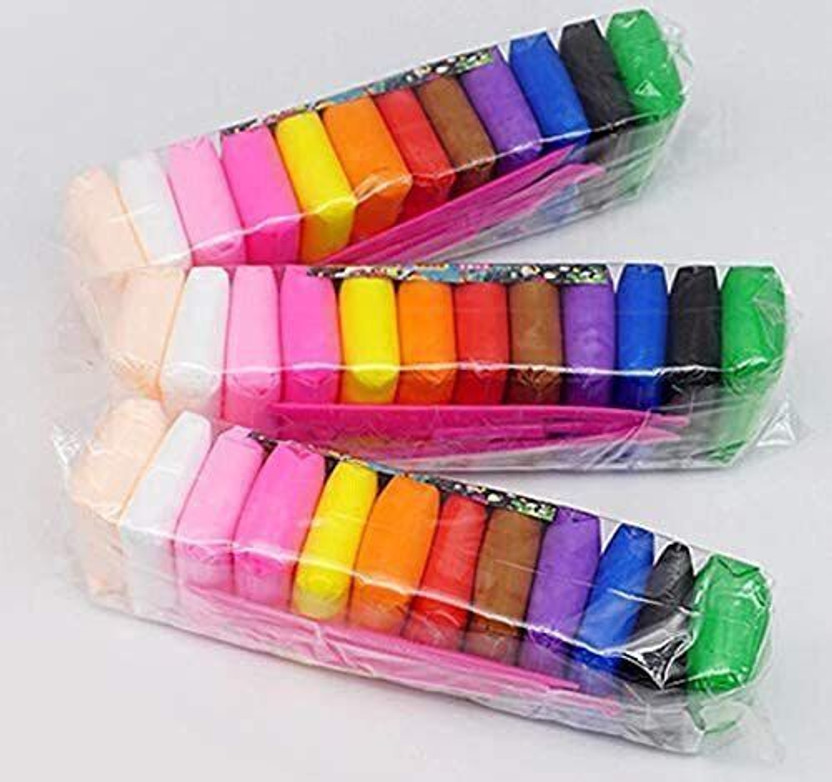 DakSam Pack of 36 Air Dry Clay, Colorful Children Soft Playing Clay