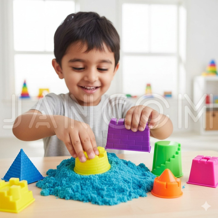 Calldrishe Activity Play Set Natural Kinetic Sand Kit for Kids