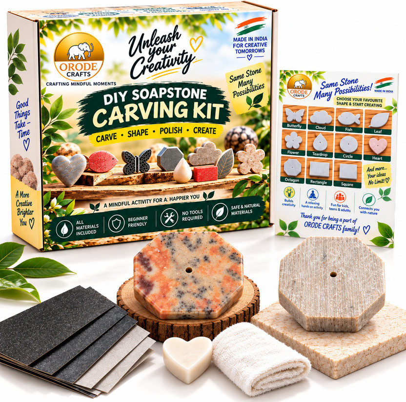 ORODE ORODE CRAFTS DIY OCTAGON Creative Art Stone Kit for Kids & Adults - Flipkart Deal