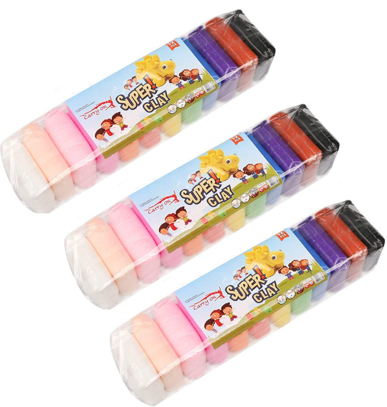 ShubhKraft Return Gift In Bulk | Super Light DIY Fluffy Foam Clay with Tools (3 Pcs)