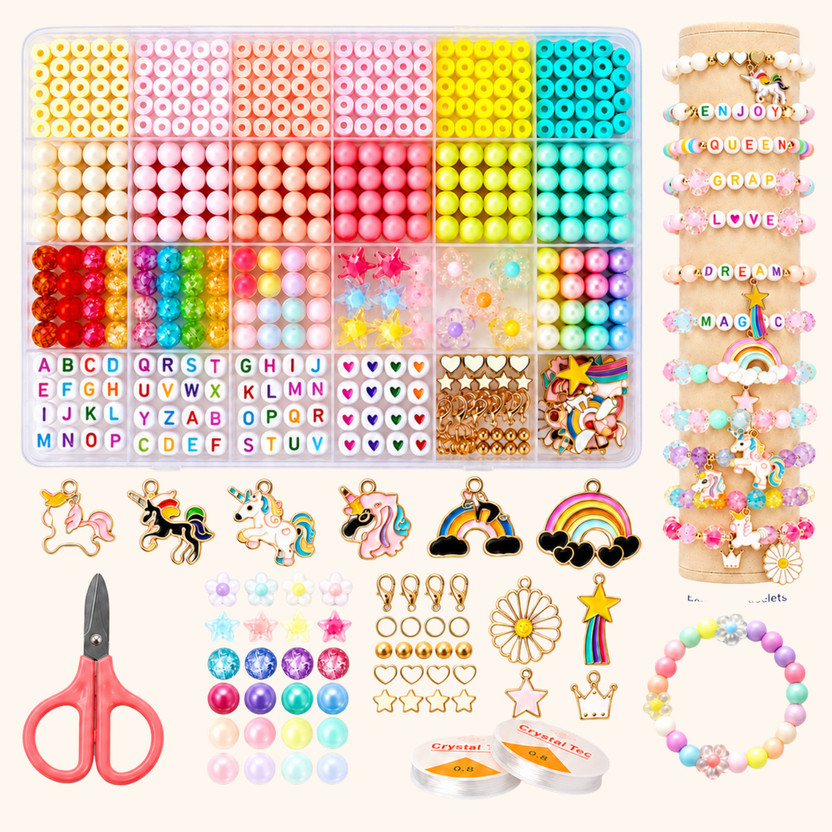 ASTRAVELLON ASTRAVELLON Letter Bracelet Craft Box | Add a Rainbow Charm | Mixed Charms - Flipkart Deal