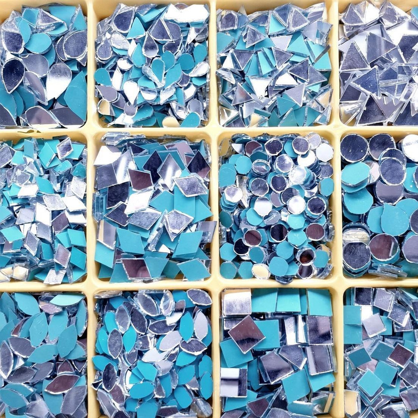 SK ART GALLERY 12 design craftmirror,craftkits,each design of 125pcs,total=1500pcs.