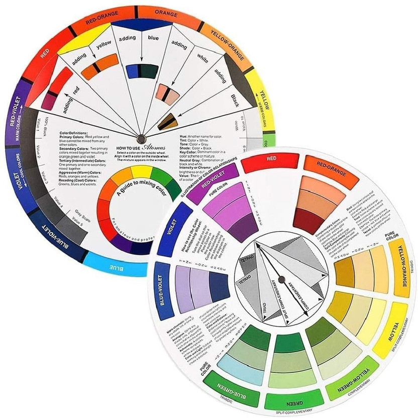 BM BM RETAIL 9.25 inch Big Color Wheel Card A Color Mixing Guide for Students ,Professionals - Flipkart Deal