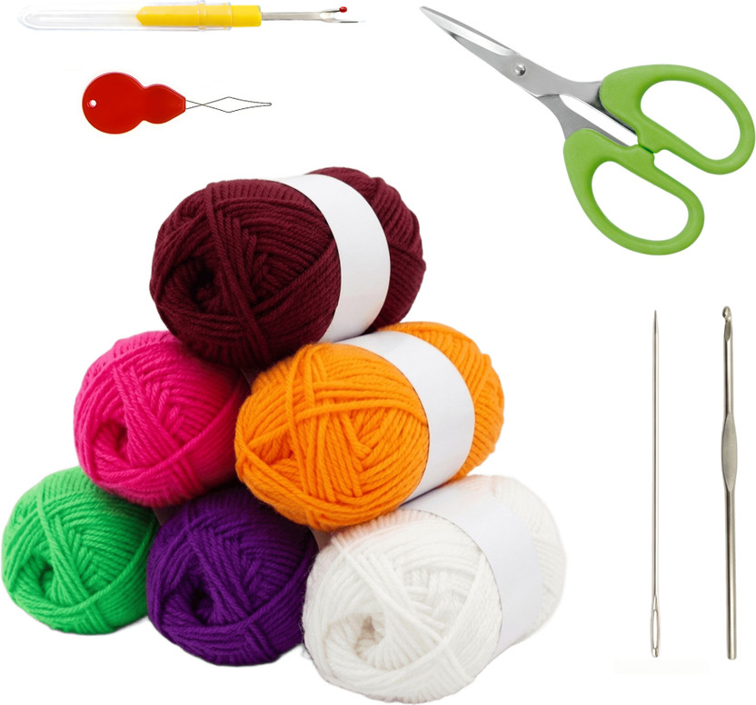 Clezaro Clezaro All-in-One DIY Crochet Starter Kit for Beginners - Flipkart Deal