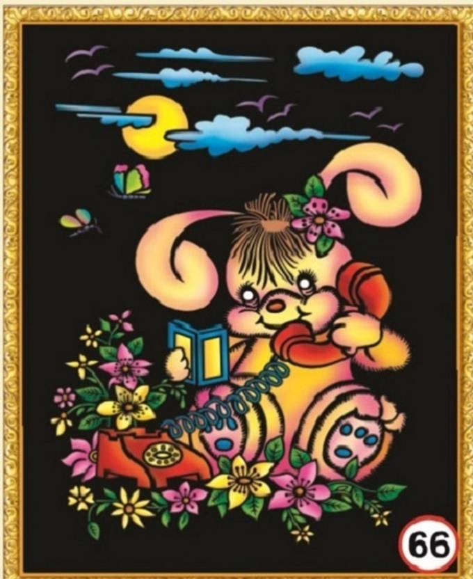 rawzone Emboss Cloth Painting Premium Kit Design 66 Emboss Cloth