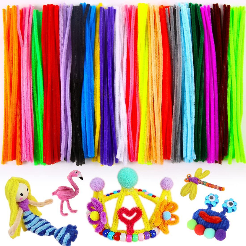 manrish manrish 200 PCS Multicolor Chenille Pipe Cleaners Craft for DIY Art & School Projects - Flipkart Deal