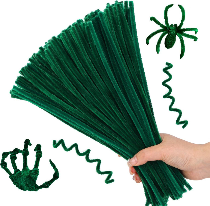 Prefact Prefact 100pcs(Approx) Premium Multicolour pipe Cleaners, 8mm Soft Fuzzy Wire For Craft - Flipkart Deal