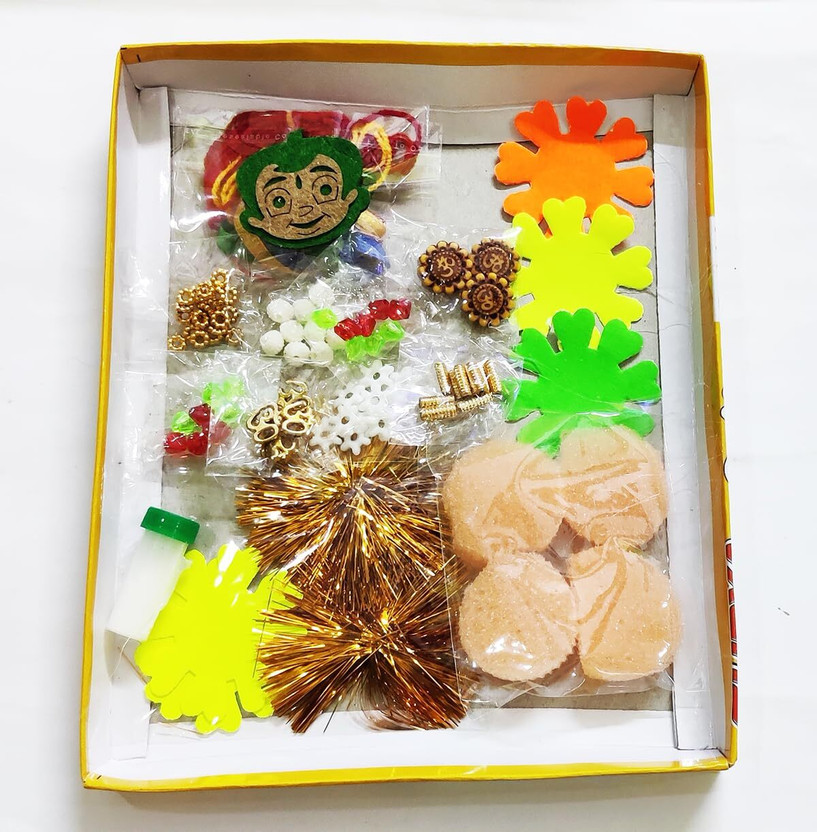 manrish Complete Rakhi Making Kit For Kids/School Project Material/DIY