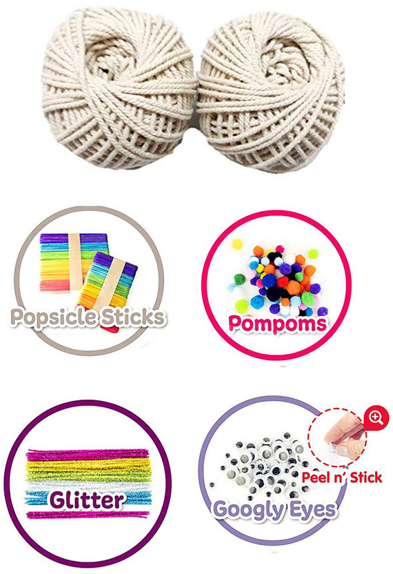 Sharum Crafts Art Supplies for Kids Craft Art Kit for Boys Girls School Project #SE124