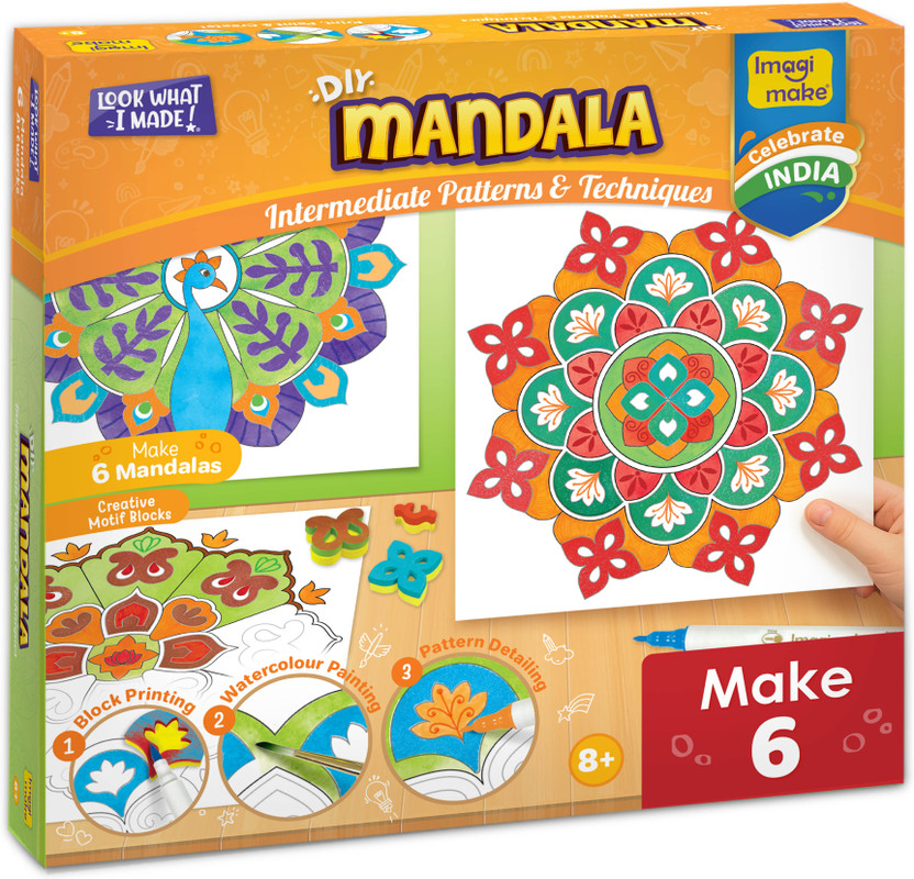Imagimake DIY Mandala Art Kit for Girls 9-12 | Coloring & Painting Art Kit|Crafts kit