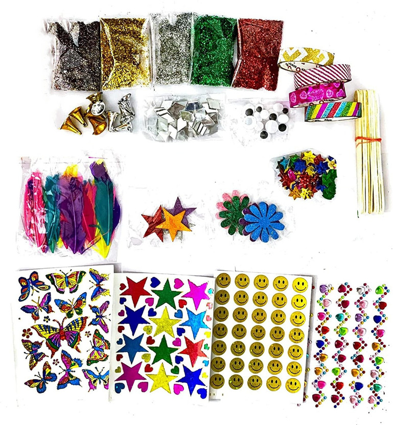 KHUSHA CREATIONS Craft Material Combo for Kids/DIY Material kit /School Project Material