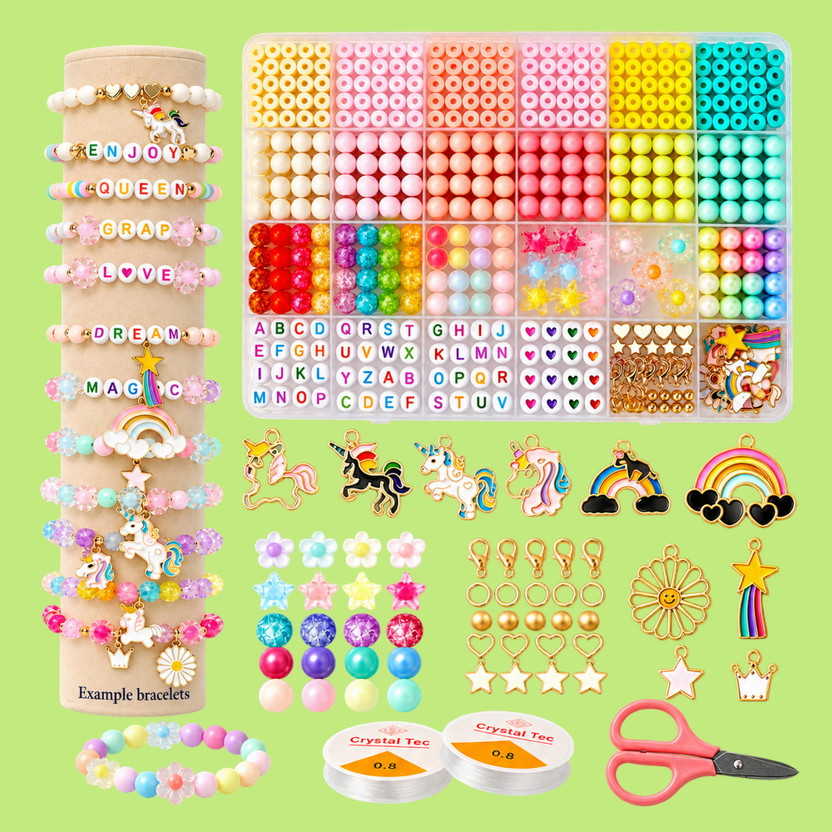 ASTRAVELLON DIY Jewellery Making Kit - Craft Activity with Mixed Beads for Hobby Crafting