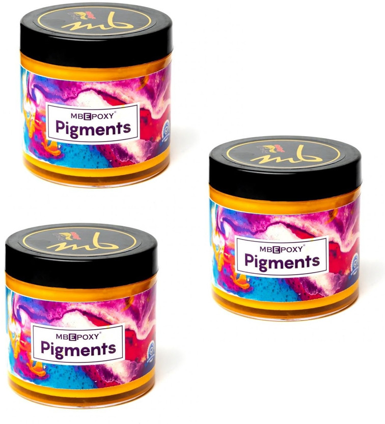 MBEPOXY Epoxy Resin Crystal Clear for Art & Crafts Pigments Epoxy-Go Yellow Set 3