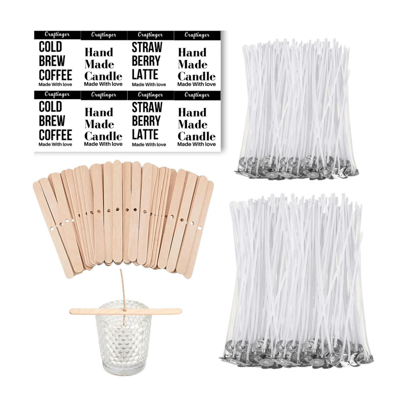 Craftinger Candle Making Material Kit Wicks Kit