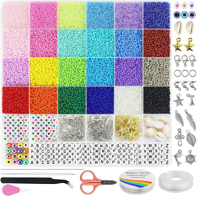 GLUIT Unicorn Bracelet Making Kit for Girls, Jewellery Making Kit for Kids Bead Set