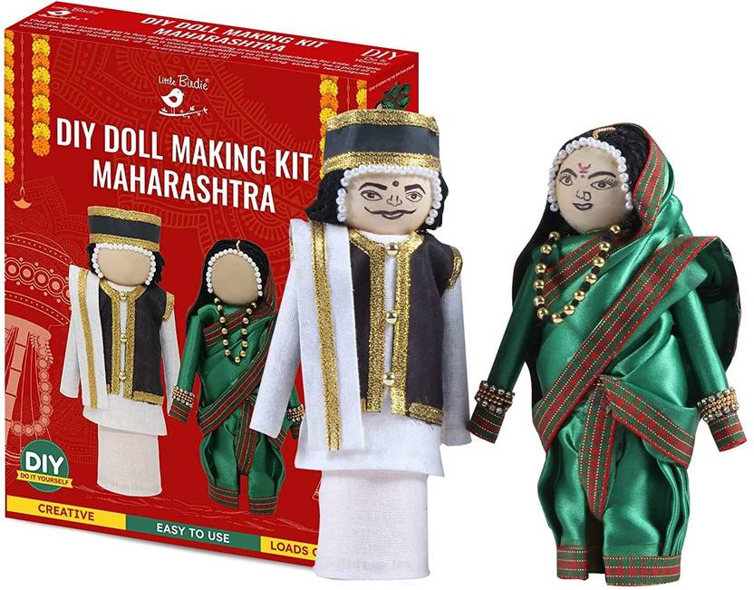 ITSY Bitsy DIY Indian traditional doll making craft kitMaharashtra