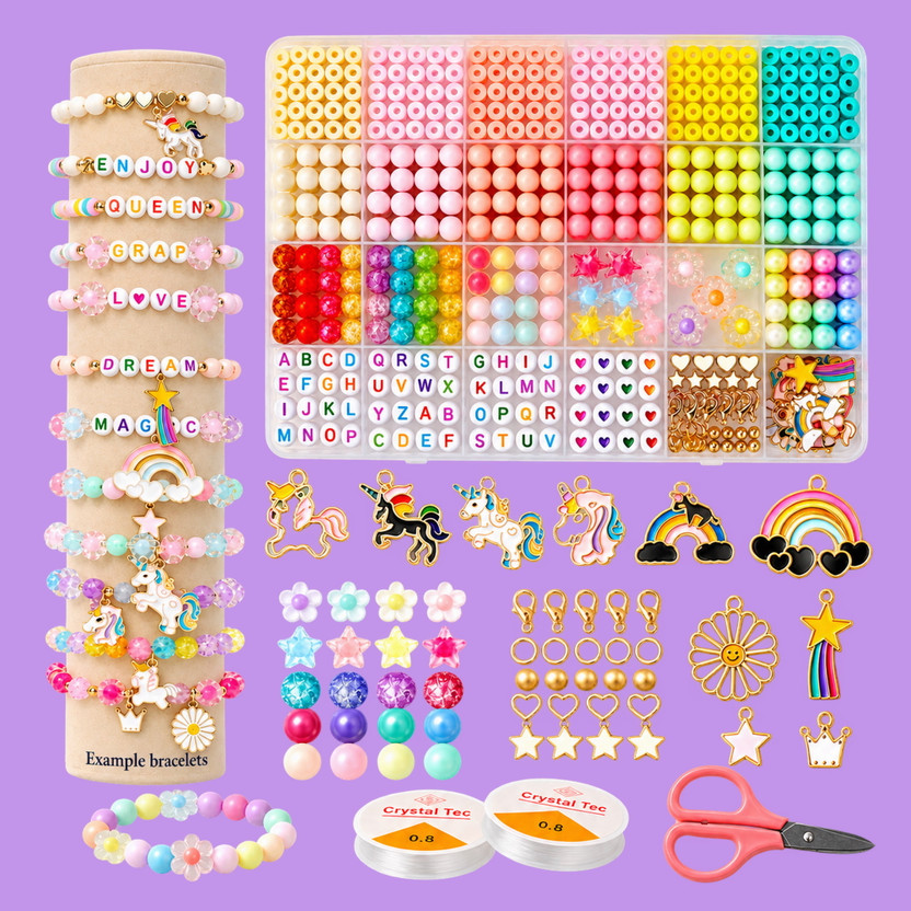 ASTRAVELLON DIY Jewellery Making Kit with Mixed Beads for Hobby Crafting - Trendy Craft