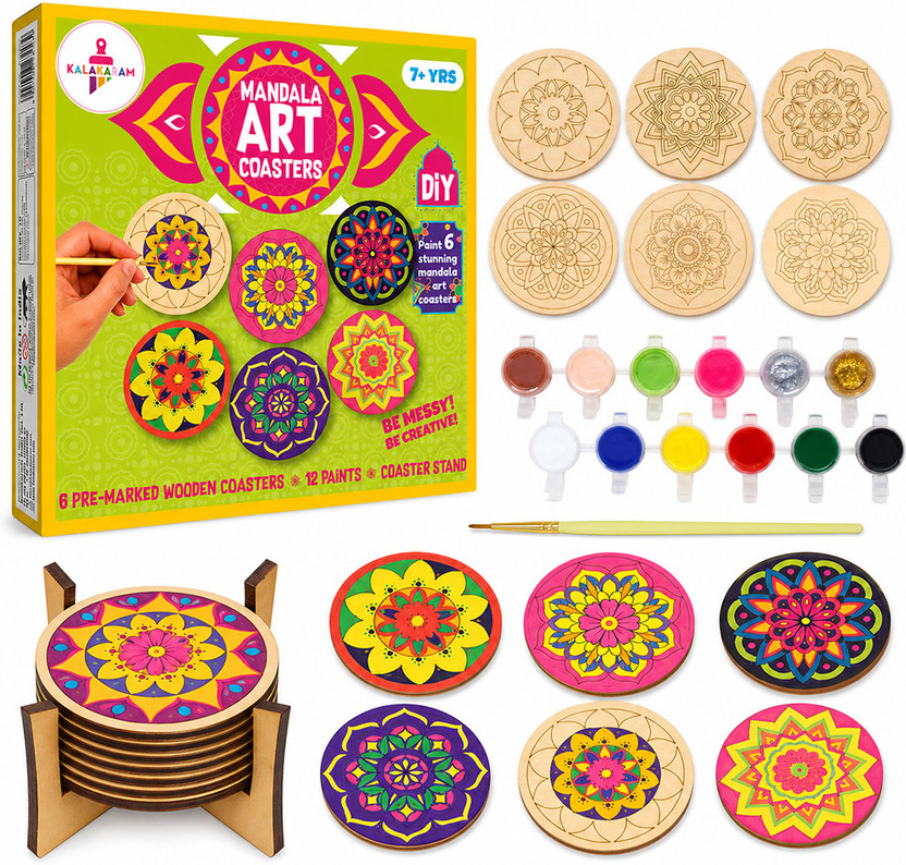 Kalakaram Kalakaram Mandala Art Kit for Adults & Beginners DIY Art & Craft Activity Set - Flipkart Deal