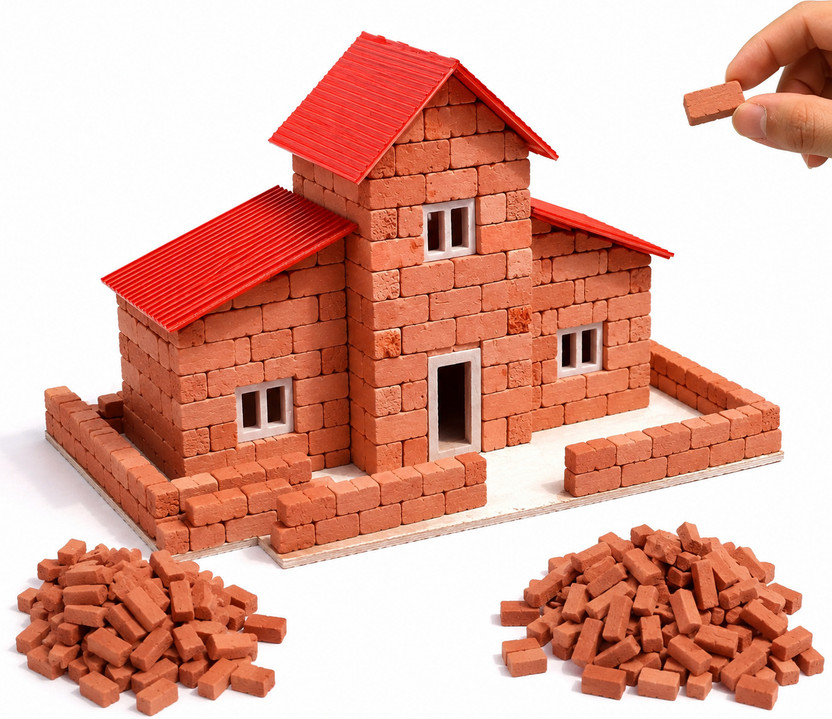KHP KHP ENTERPRISES DIY Mini Clay Brick House Kit - Flipkart Deal
