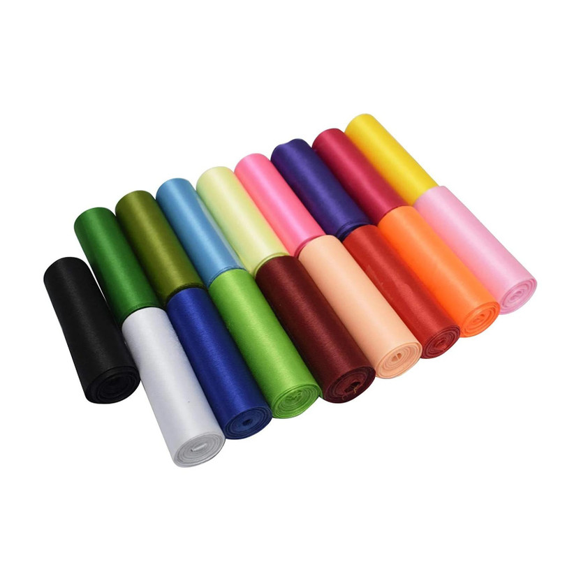 ASIAN ASIAN HOBBY CRAFTS Polyester Ribbon 3": Length 3m Each : Pack of 12 Colors(Assorted) - Flipkart Deal