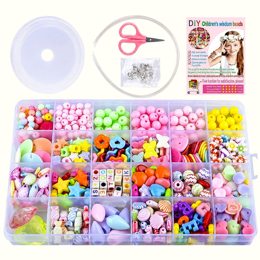 Vibraze Vibraze Colourful Pony Beads Set - Flipkart Deal