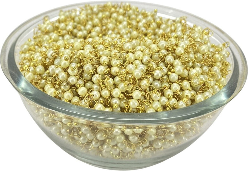 Sharum Crafts Jewellery Jhumki & Necklace Making Embroidery, Art Crafts 2mm 20Gram Lureal Bead