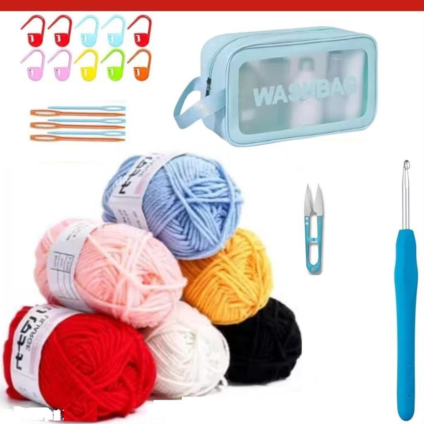 Shop141 Crochet Kits for Beginners with Yarns Crochet Hooks Supplies