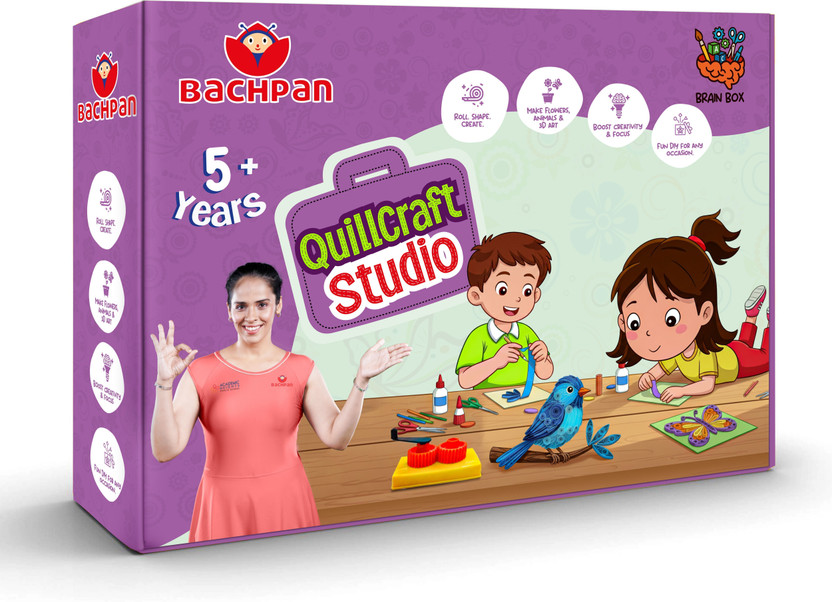 Bachpan QuillCraft DIY Art Kit for Kids – Fun Crafting Activity Set for Boys & Girls
