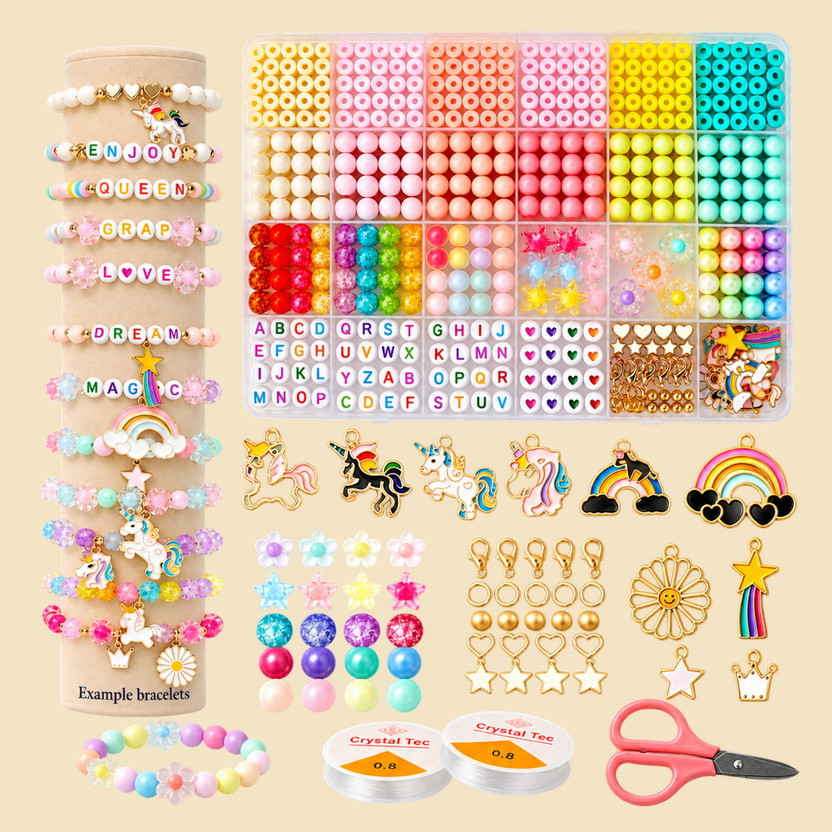 ASTRAVELLON Easy Craft DIY Jewellery Making Kit for School Projects with Craft Accessories