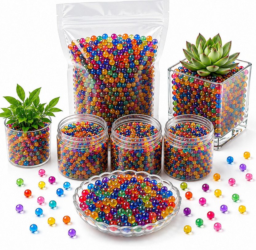 rza Rainbow Water Beads 3000 Pcs+ |Non Toxic Balls for Kids Sensory Play &Decoration