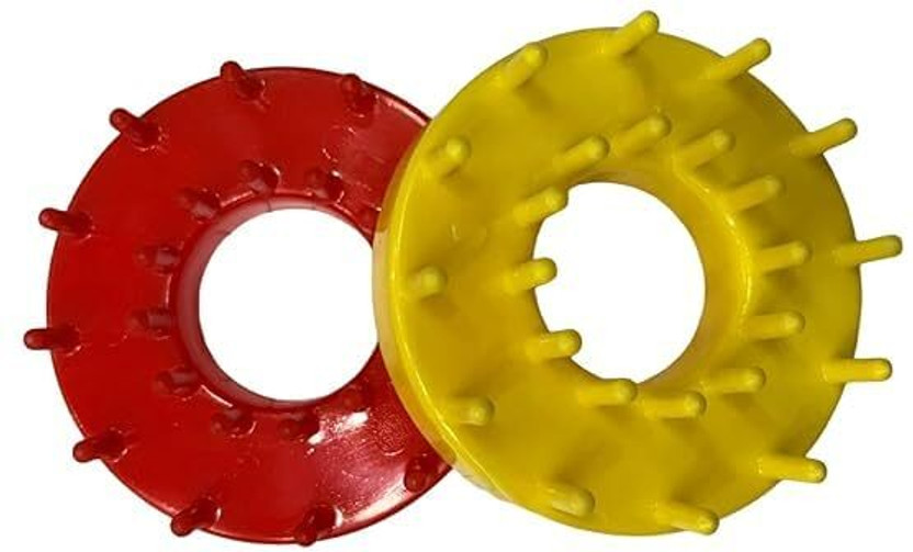 manrish Flower Maker Ring Set of 2 Plastic Yarn Flower Weaving Tool for DIY Crafts