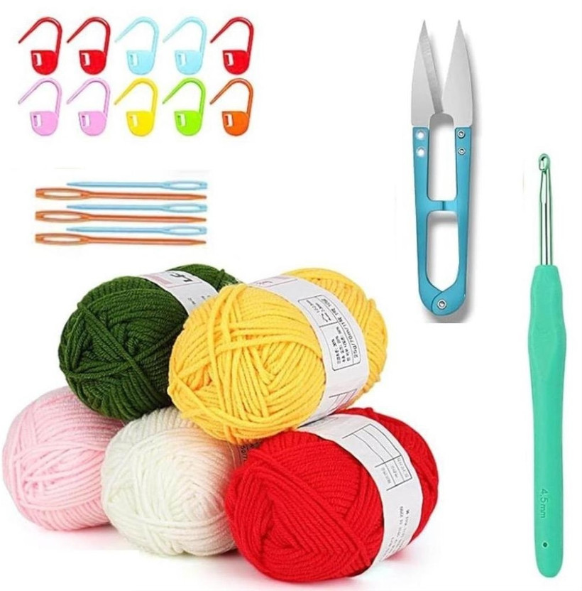 Shop141 Crochet Kits for Beginners, Learn to Crochet Set Supplies DIY Tools