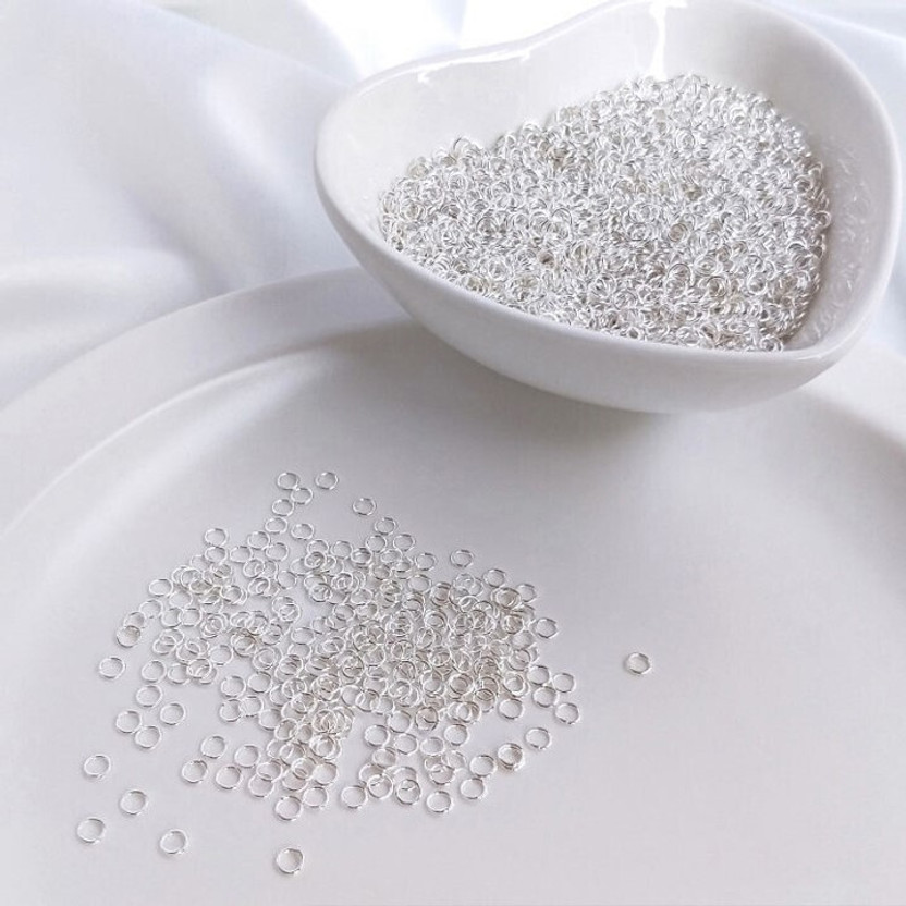 Weariton 1000 Pcs 5 mm Silver Jump Rings for Jewellery Making / Findings and Other Crafts