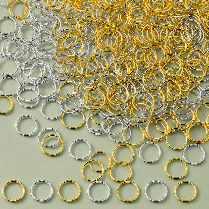 FICERIE FICERIE Jewelry Making Supplies: Gold and Silver Open Jump Rings Set - Flipkart Deal