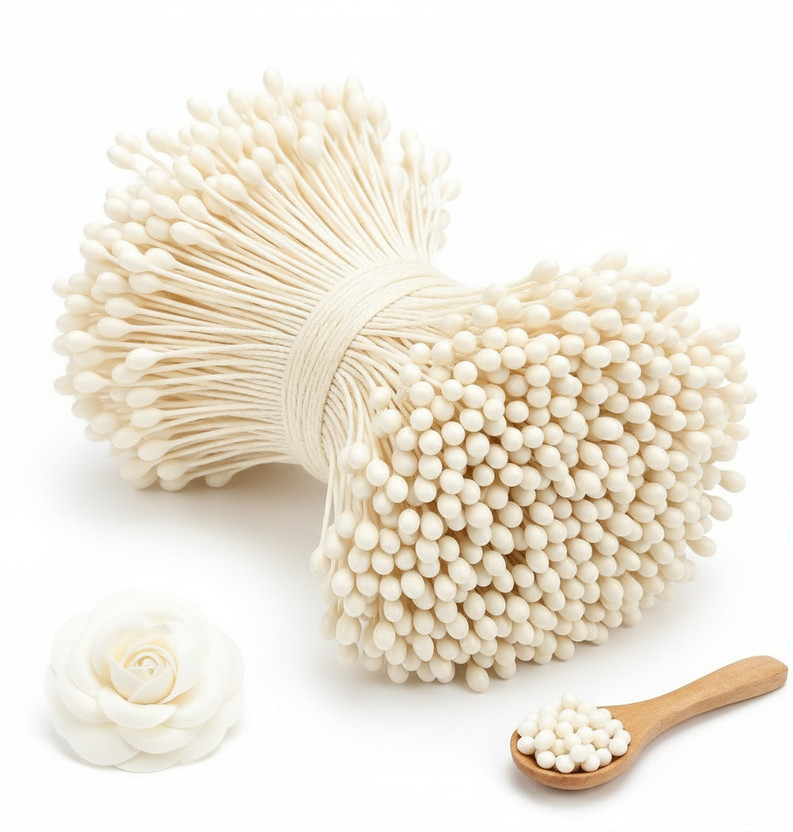 Prefact 400pcs Flower Pollen Stame For DIY Craft,2mm Pollens Wire For Pipe Cleaner,Decor