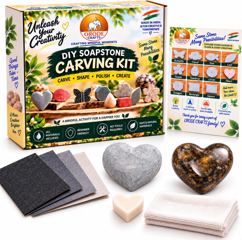 ORODE ORODE CRAFTS DIY HEART Creative Art Stone Kit for Kids & Adults - Flipkart Deal