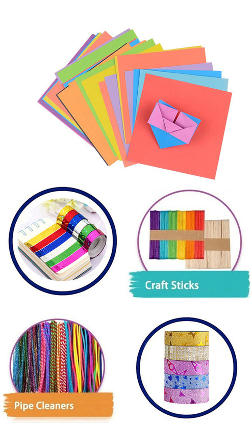 Sharum Crafts Art Supplies for Kids Craft Art Kit for Boys Girls School Project #SE092