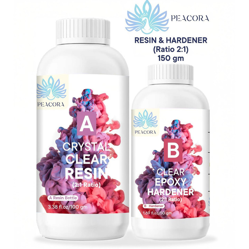 PEACORA Epoxy Art Resin Hardner Resin Art Medium(150 ml)