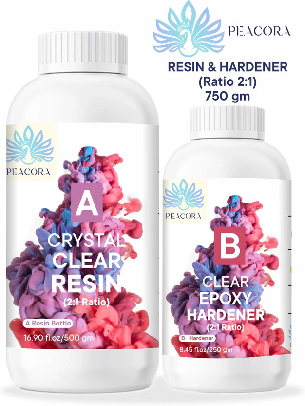 PEACORA Epoxy Art Resin Hardner Resin Art Medium(750 ml)