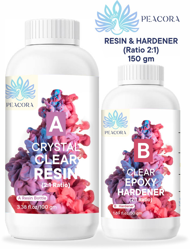 Adoere Epoxy Art Resin Hardner Resin Art Medium(150 ml)