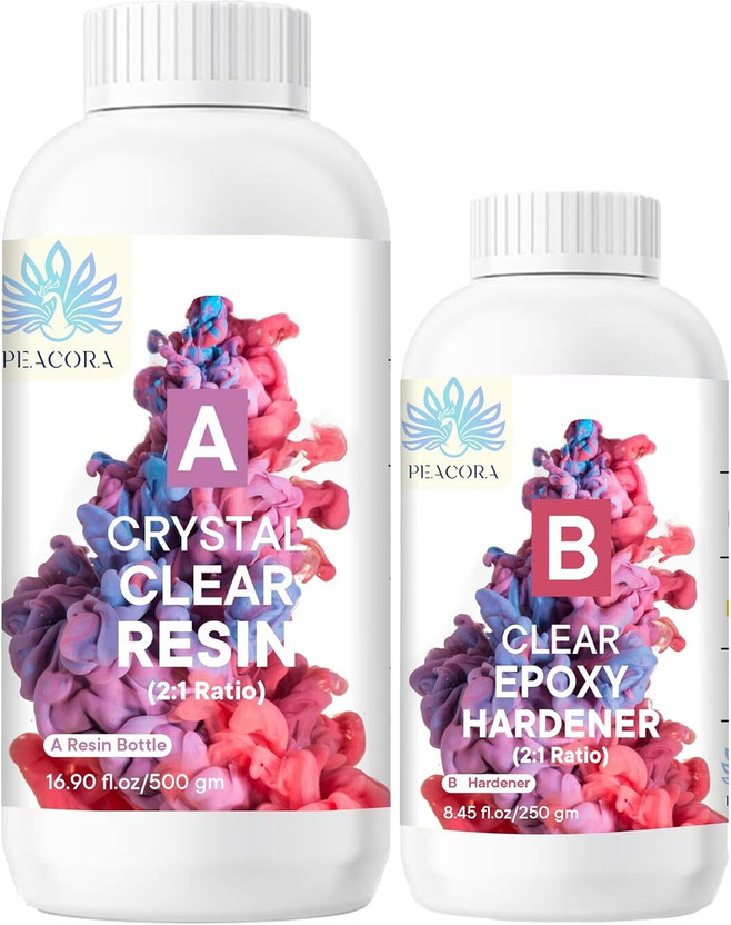 PEACORA Epoxy Art Resin Hardner Resin Art Medium(750 ml)