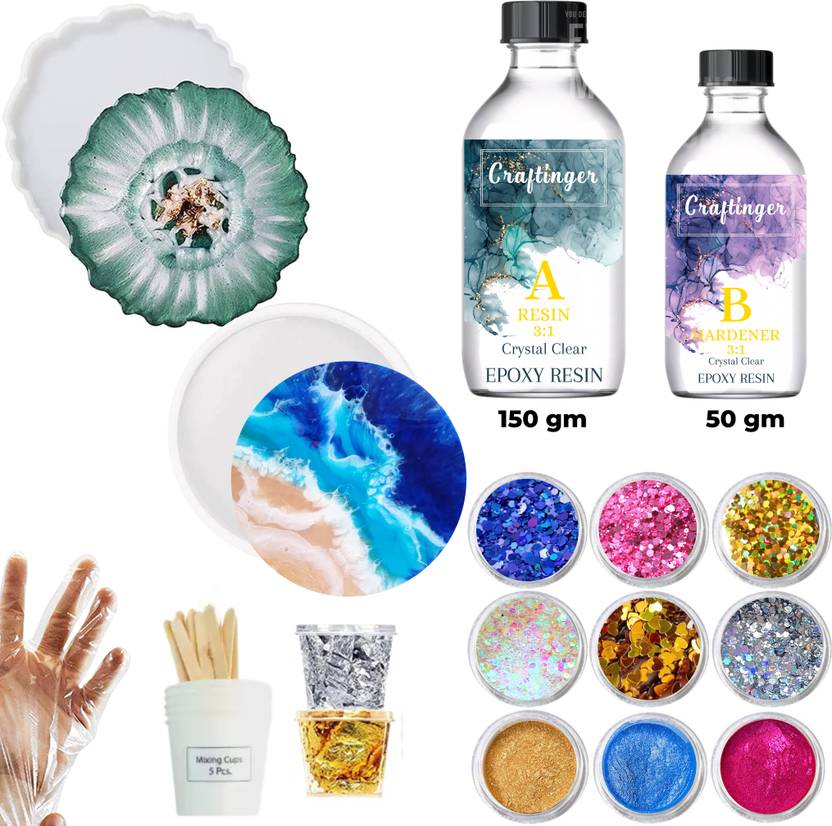 Craftinger Resin Coaster Making kit Resin Coaster kit