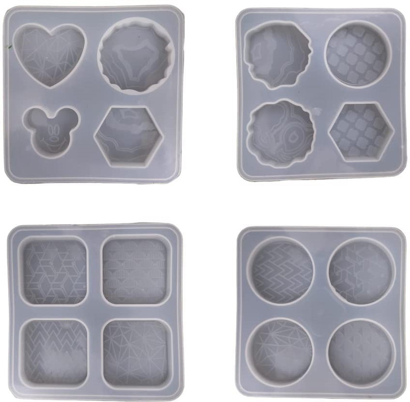 RakaEnterprises RAKA DIY "POP Socket" Mold with SELF Design Silicon Mould SET OF 4