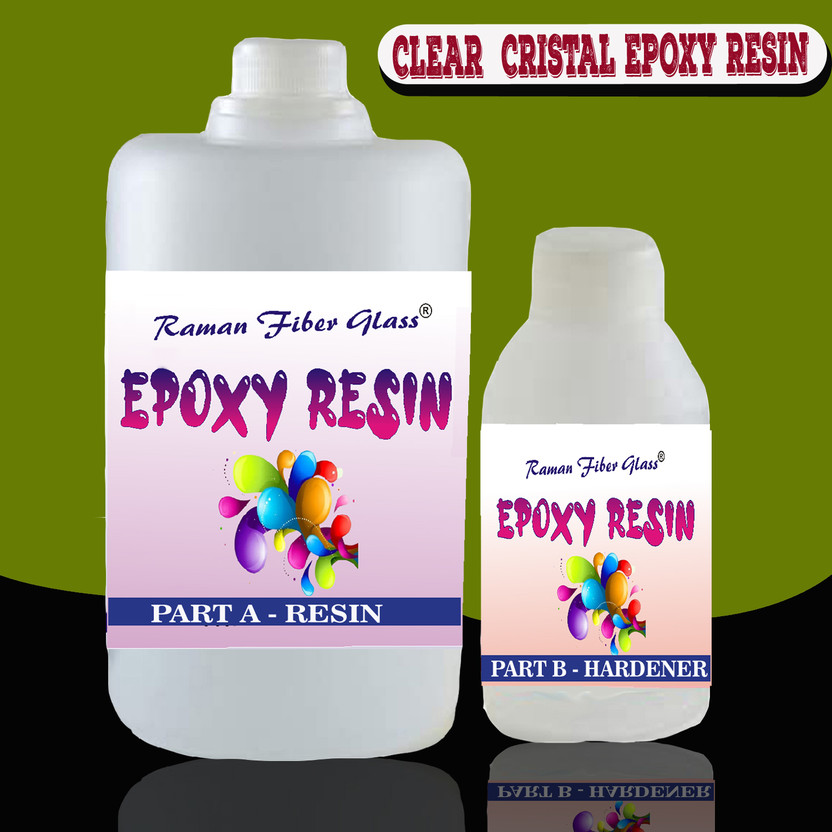 Raman fiber glass Epoxy Art Resin 500gm Epoxy Smooth Ultra Clear Finish 4:1