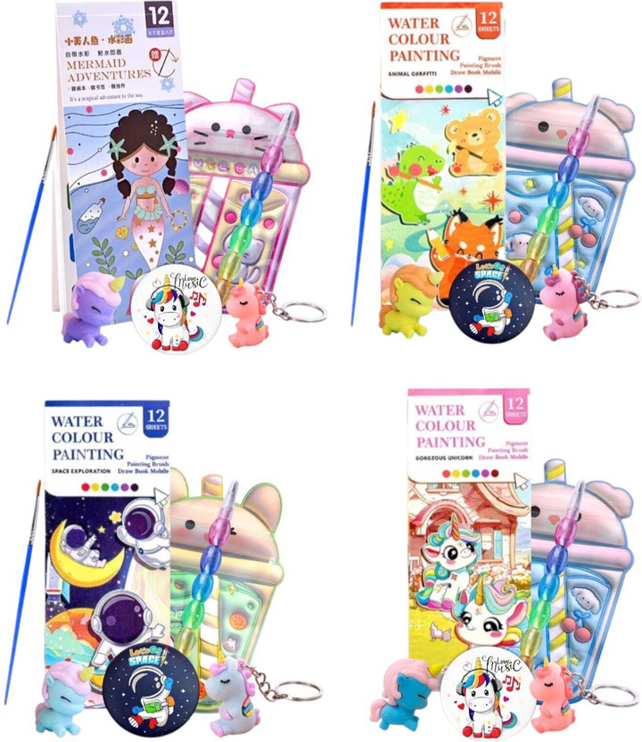 AMYCAUR Pack of 6 Items Kids Stationery Combo – 36 Articles