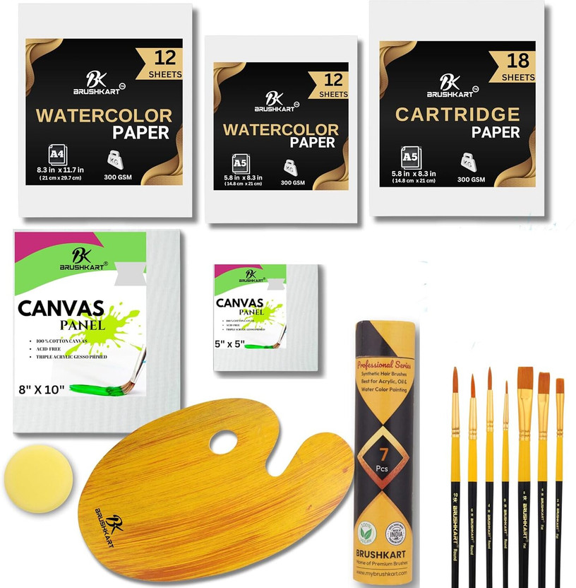 BK BK BRUSHKART 53 Pcs Painting Kit for Beginners & Professional - Flipkart Deal