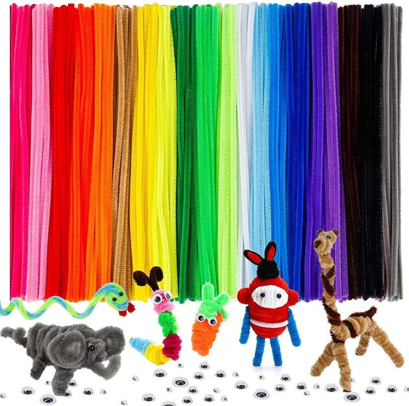 Envision 12inch Pipe Cleaner Multi Color 100pcs for Hobby Craft, Scrapbooking, DIY & more